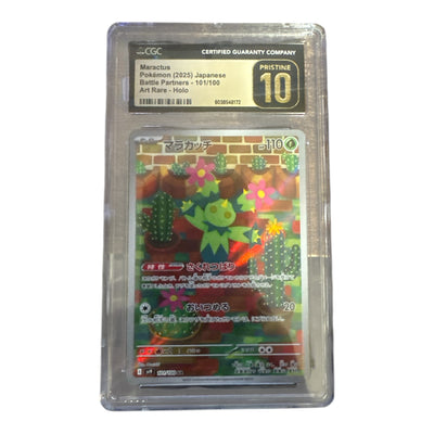Pokémon Maractus Art Rare CGC 10 Pristine card 101/100