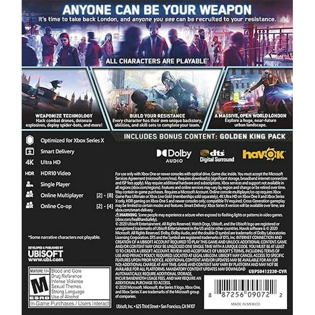WATCH DOGS :LEGION ~Factory Sealed