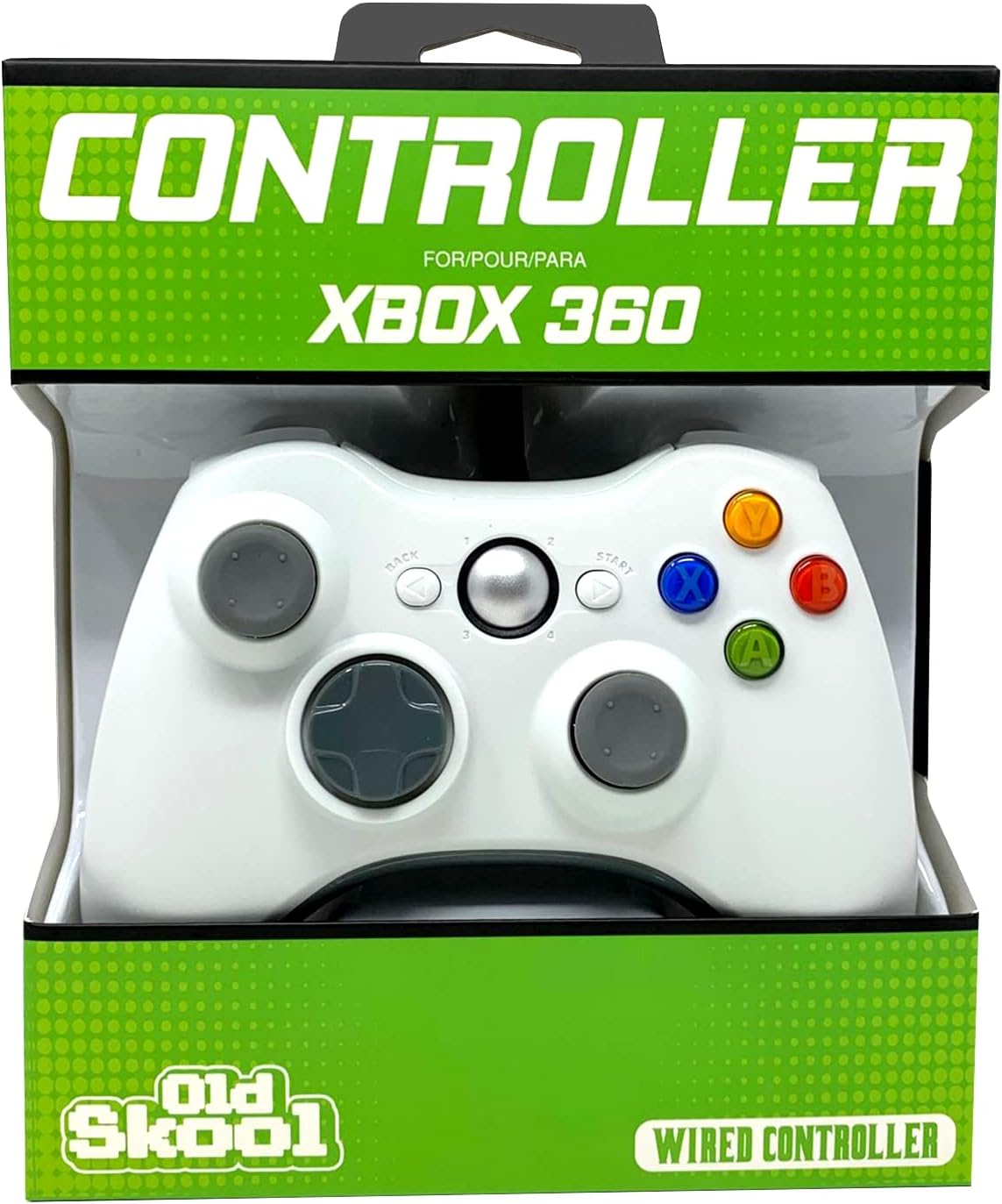 WIRED USB CONTROLLER FOR PC & XBOX 360 (OLD SKOOL)