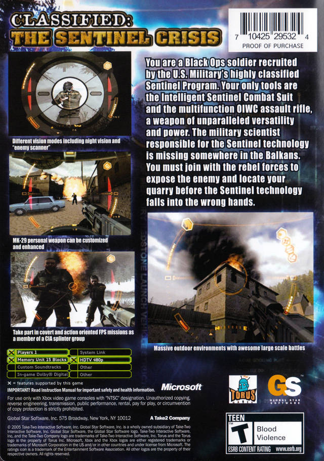 CLASSIFIED: THE SENTINEL CRISIS- FACTORY SEALED