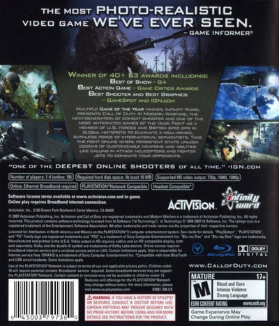 Call of Duty: Modern Warfare~ PS3 Pre-Owned