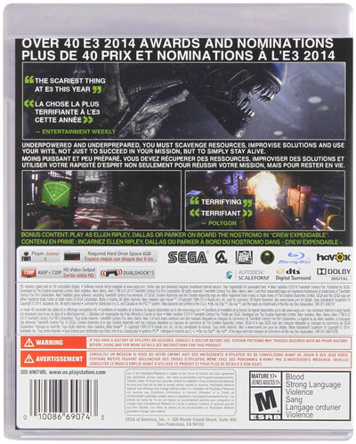 Alien Isolation Nostromo Edition~ Factory Sealed