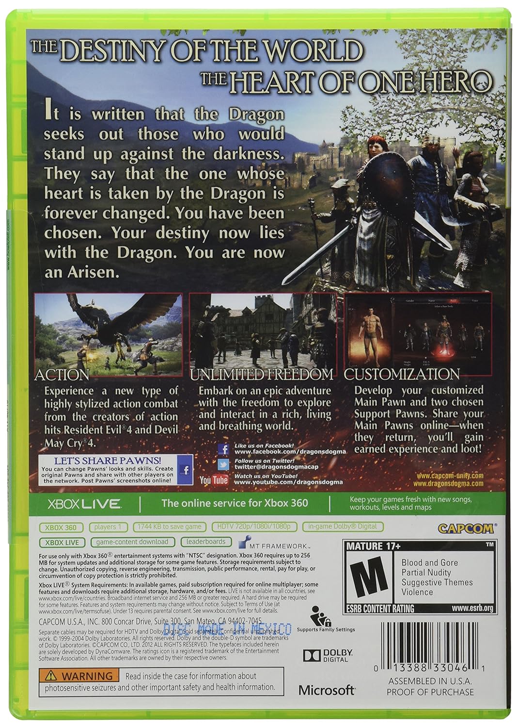Dragon's Dogma~ Pre-Owned Xbox 360