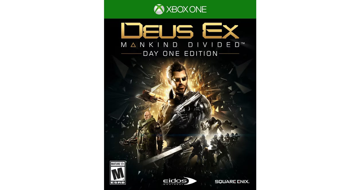DEUS EX :Mankind Divided~Day One Edition~ FACTORY SEALED