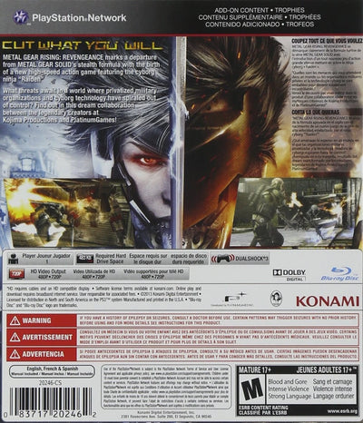 Metal Gear Rising: Revengeance~ Factory Sealed